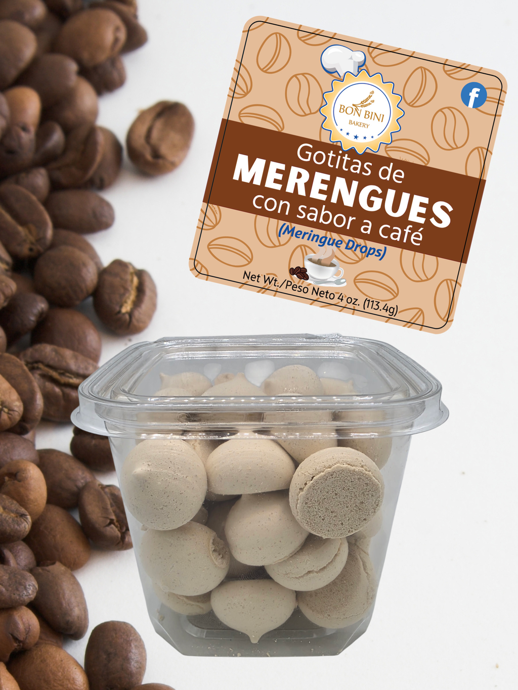 Gotitas de Merengue con Sabor a Café (Meringue Drops)